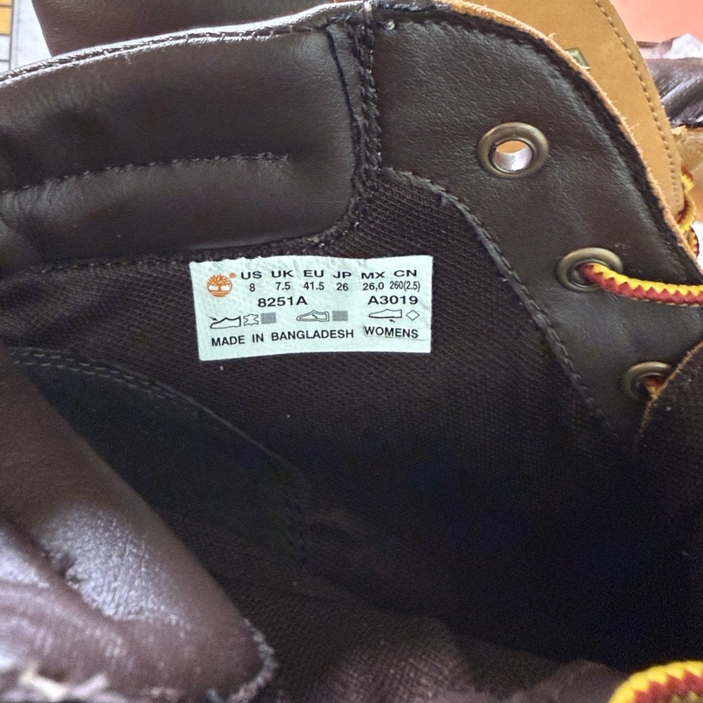 Timberland Amston 3” Women’s Boots Size 8, Wheat - Picture 5 of 8